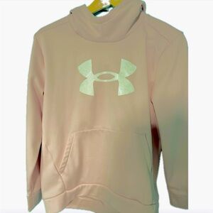 Girls Youth XL - Under Armour light pink hoodie